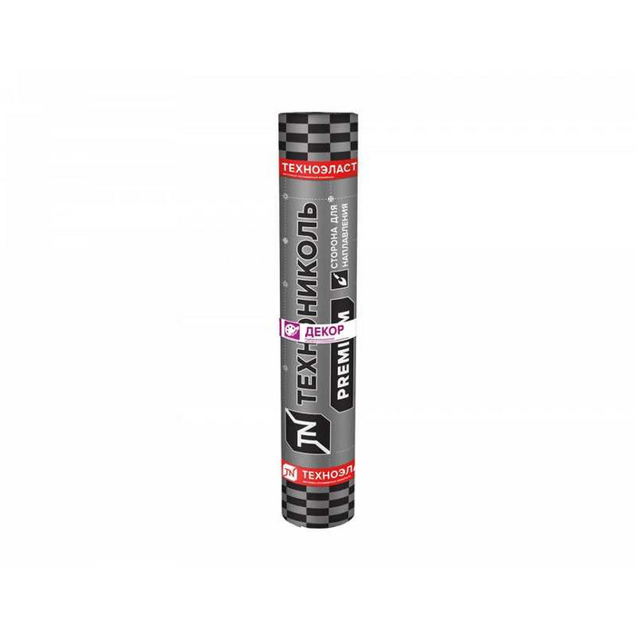 Рулонная кровля Технониколь Техноэласт Декор ЭКП базальт синий микс, 10х1